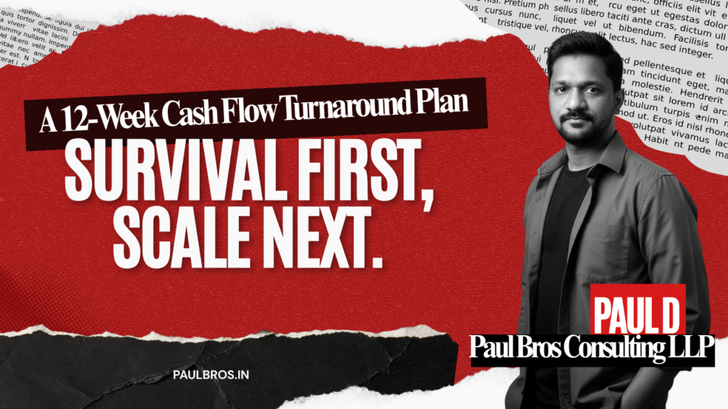 Survival First, Scale Next: A 12-Week Cash Flow Turnaround Plan for Indian Startups